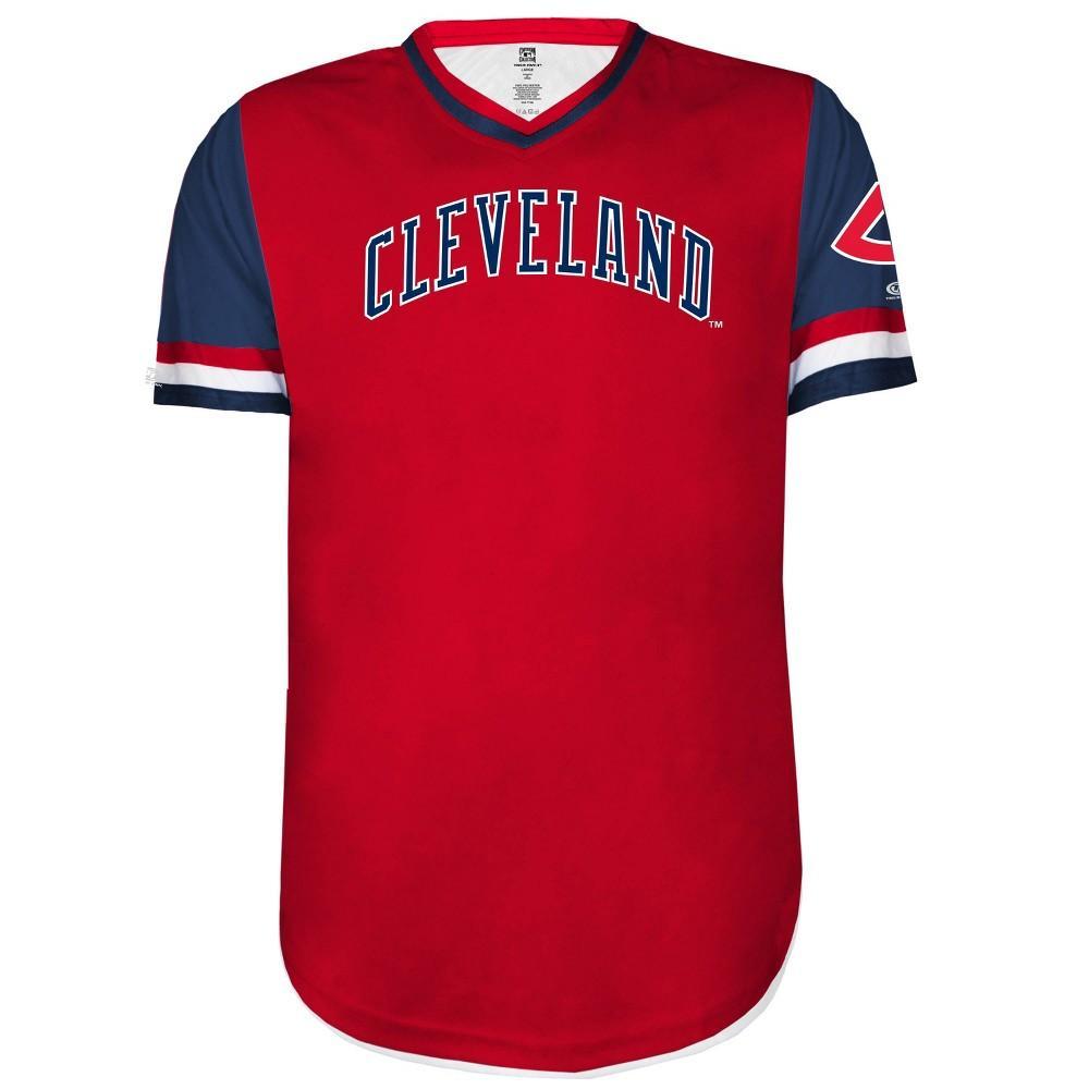 MLB Cleveland Guardians Mens V-Neck Pullover T-Shirt Product Image