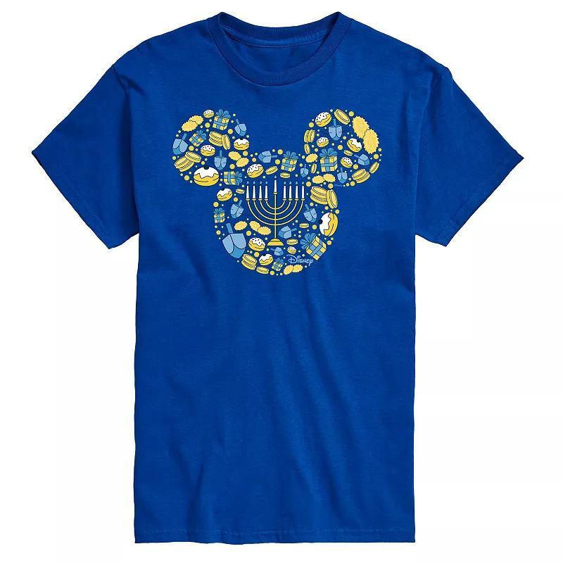 Disneys Mickey Mouse Big & Tall Hanukkah Graphic Tee, Mens Product Image