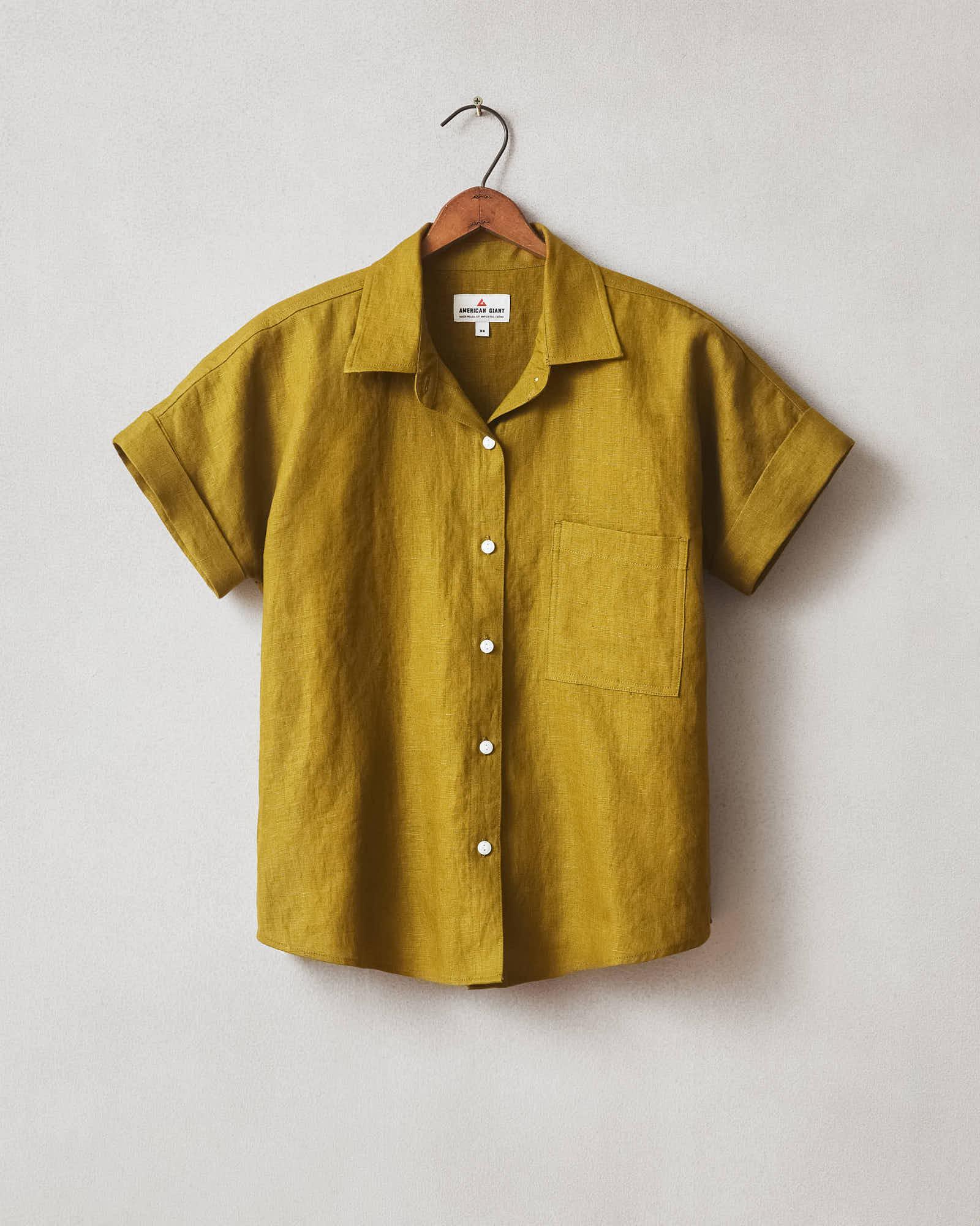 Easy Linen Shirt - Fir Green Product Image