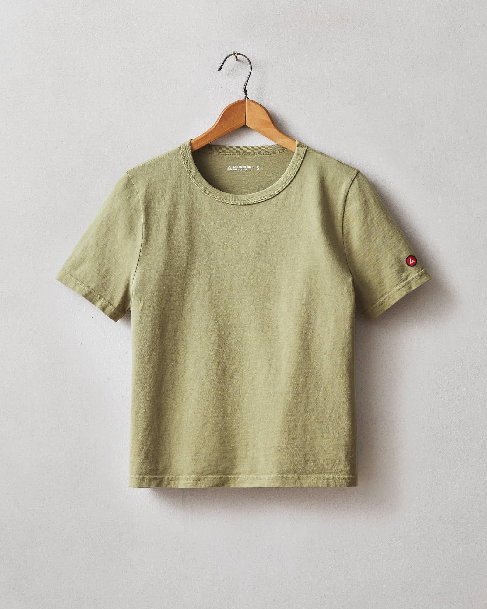 Vintage Crew Tee - Washed Olive Product Image