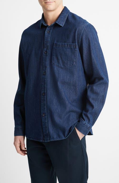 Mens Denim Pocket Sport Shirt Product Image