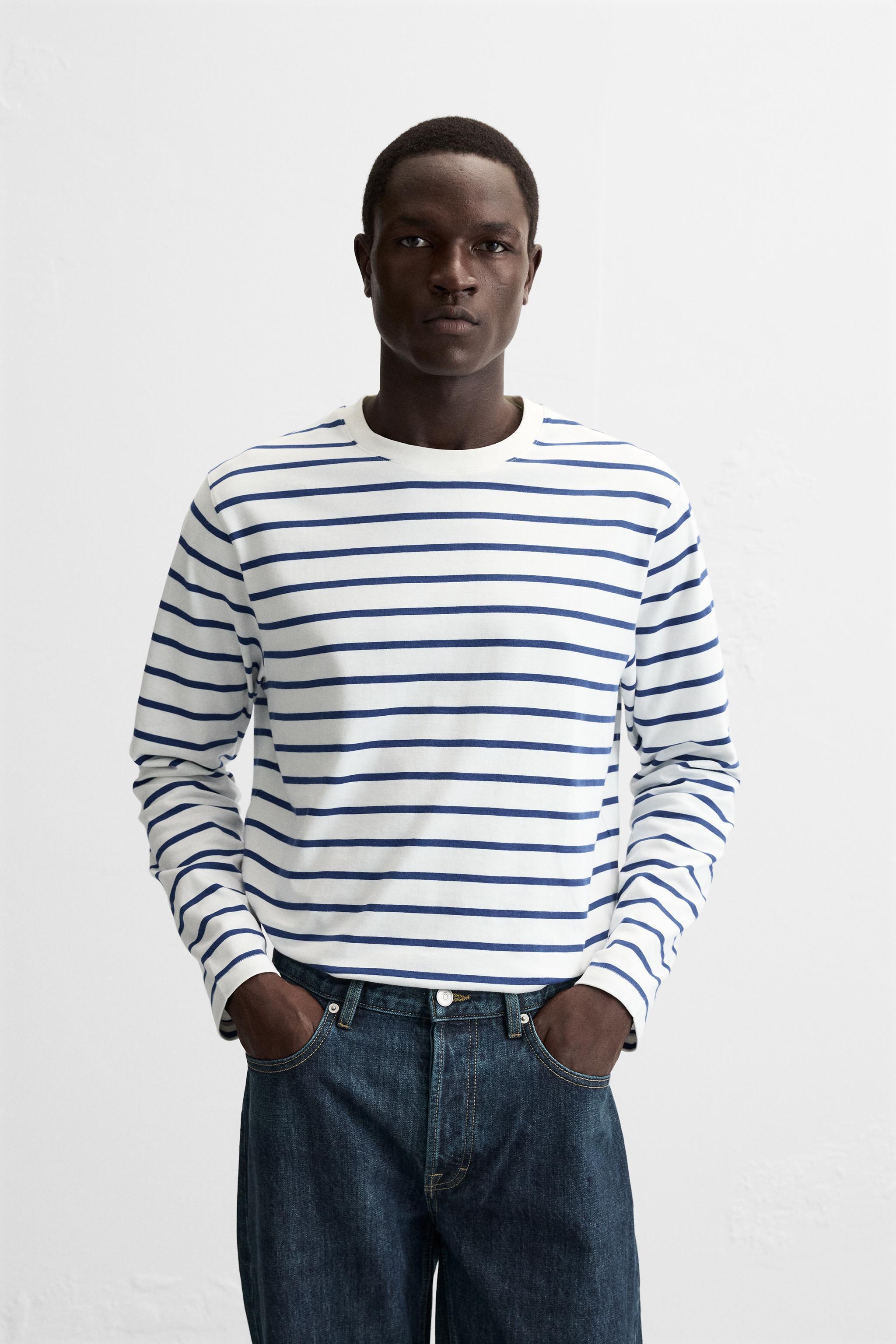 STRIPED JACQUARD T-SHIRT Product Image