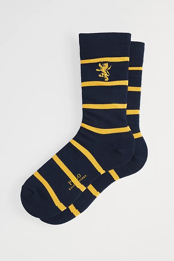 Polo Ralph Lauren Striped Embroidery Crew Sock Mens at Urban Outfitters Product Image