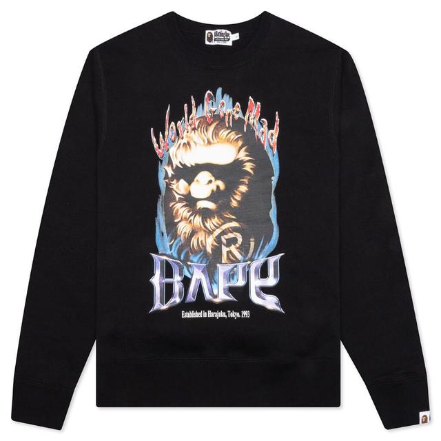 Bape Ape Head Crewneck - Black Male Product Image