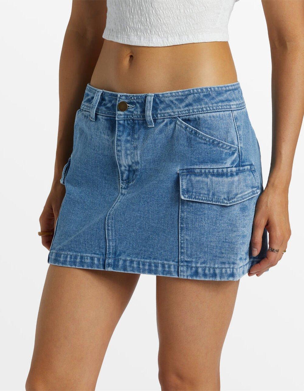 BILLABONG Hilary Womens Denim Cargo Skirt Product Image