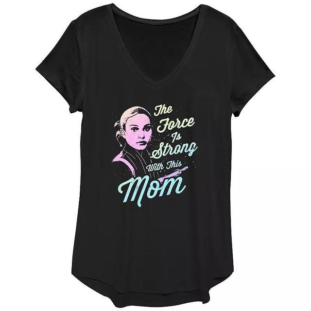 Womens Star Wars Amidala The Force Is Strong With This Mom Graphic Tee Product Image