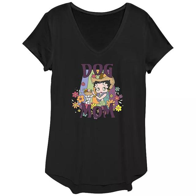 Womens Betty Boop Dog Mom Graphic Tee Product Image