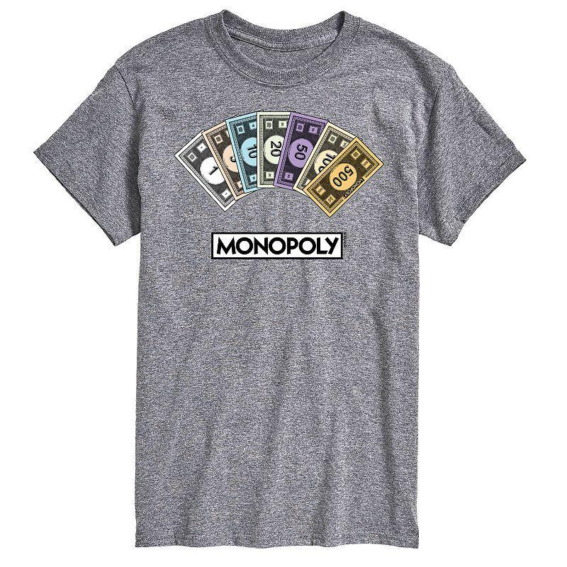 Big & Tall Monopoly Money Stack Graphic Tee, Mens Product Image