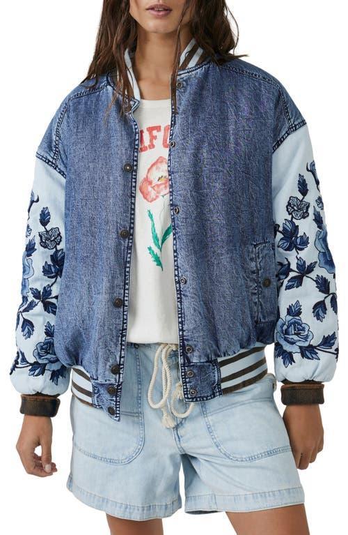 Free People Team Spirit Denim Jacket Product Image