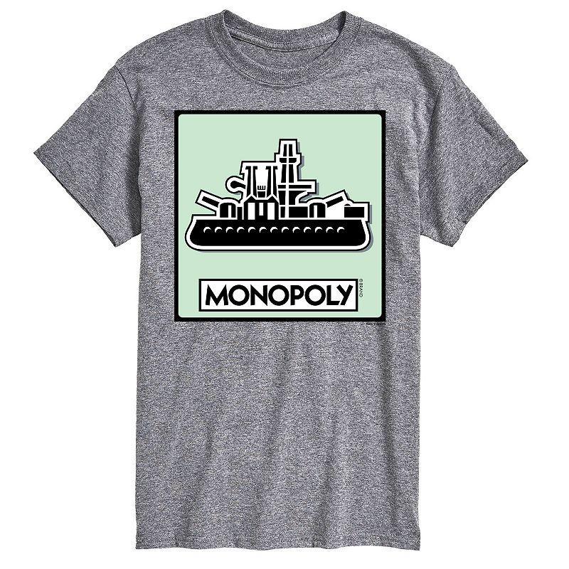 Big & Tall Monopoly Ship Game Token Graphic Tee, Mens Product Image