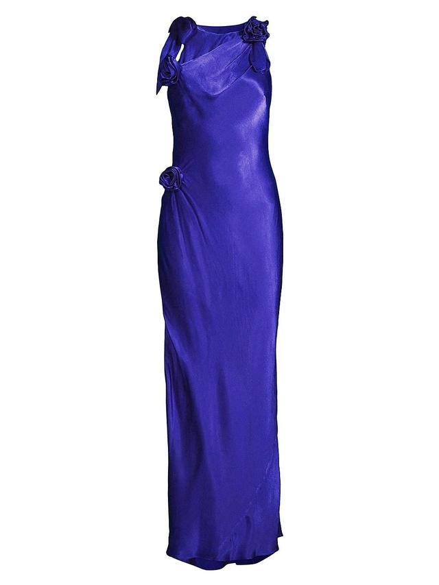 Womens Reese Metallic Taffeta Maxi Dress Product Image