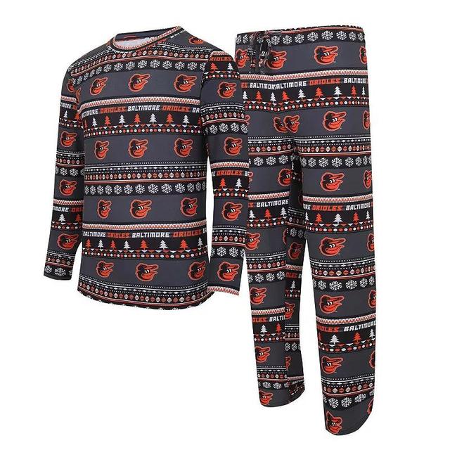 Mens Concepts Sport Baltimore Orioles Knit Ugly Sweater Long Sleeve Top & Pants Set Product Image