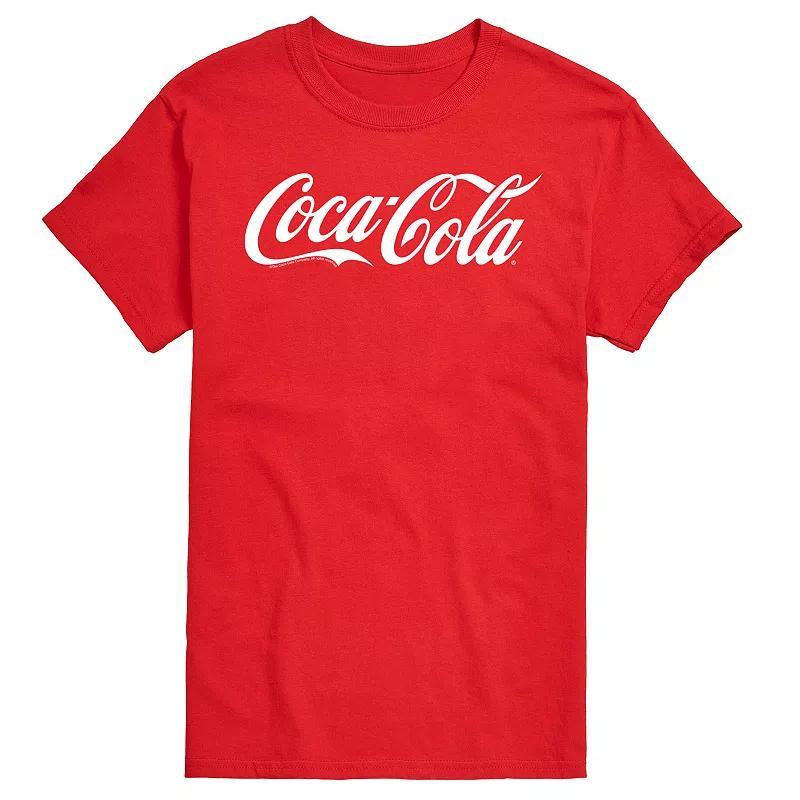 Big & Tall Coca-Cola Cherry Coke Logo Graphic Tee, Mens Product Image