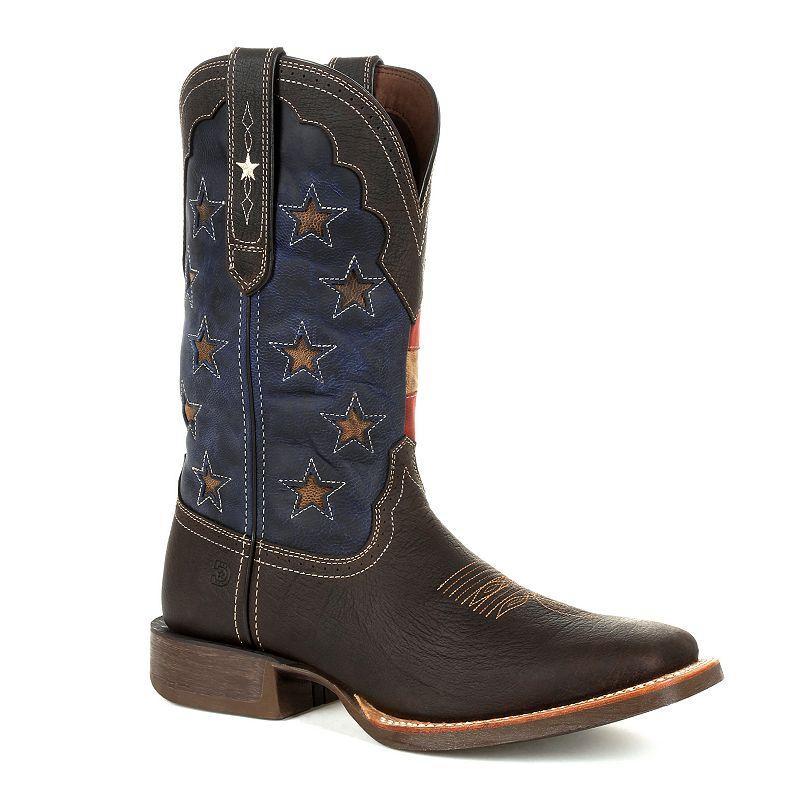 Durango Rebel Pro Vintage Flag Mens Western Boots Dark Brown Product Image