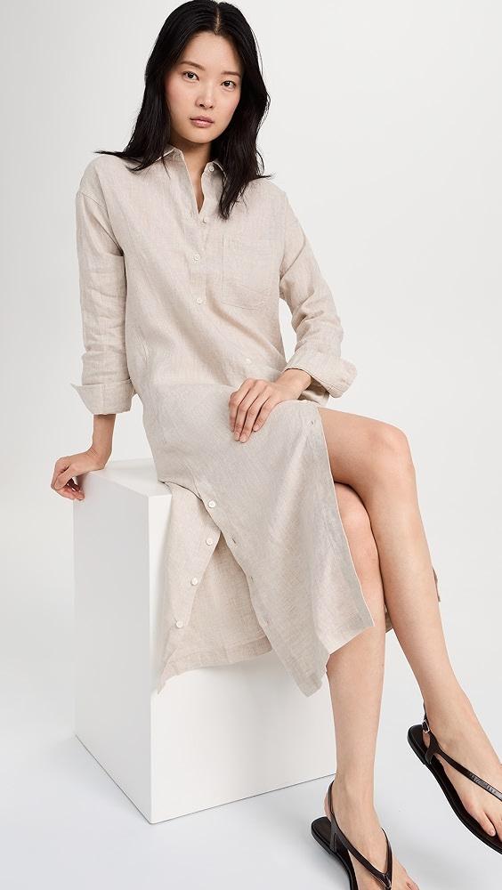 Alex Mill Kerry Shirtdress In Flax Linen | Shopbop Product Image