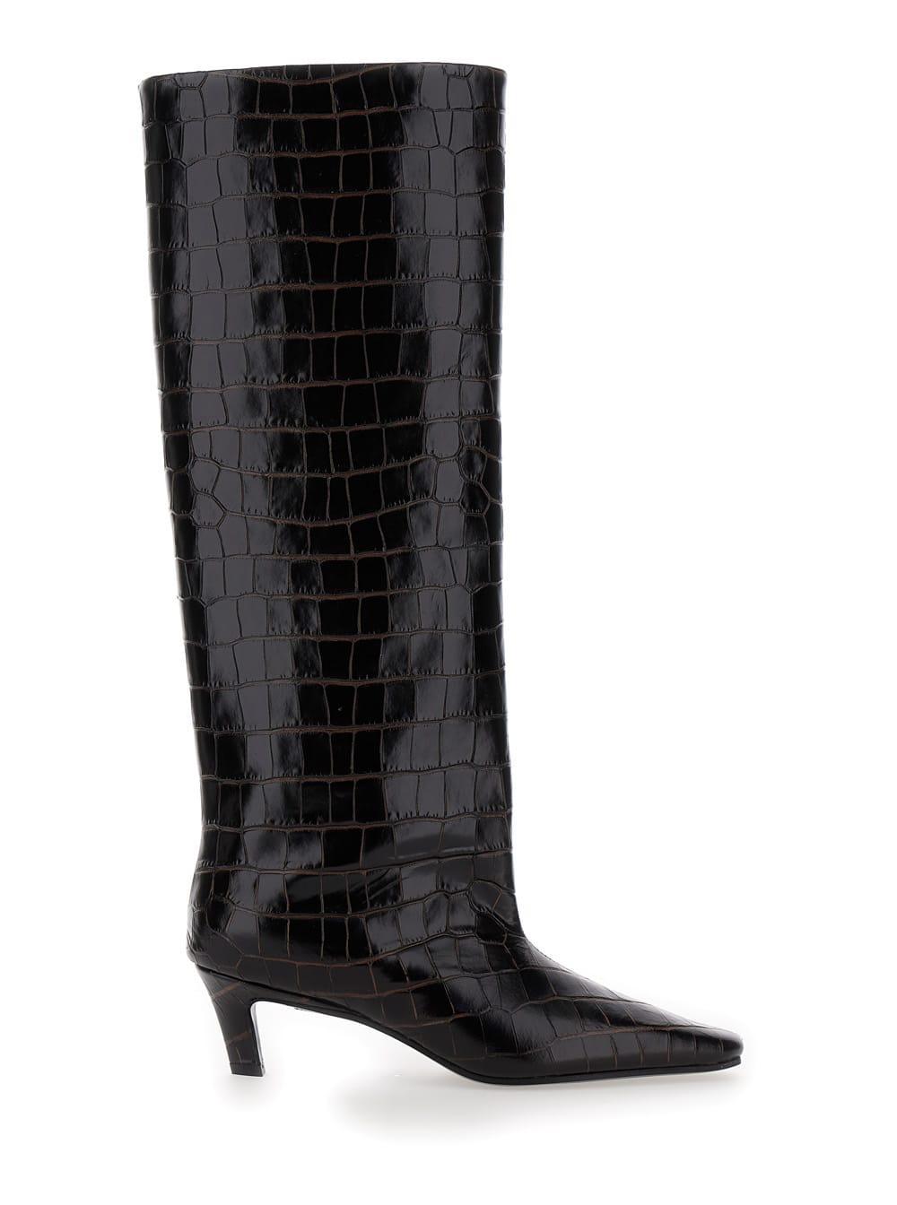 The Wide Shaft Boot In Black product image