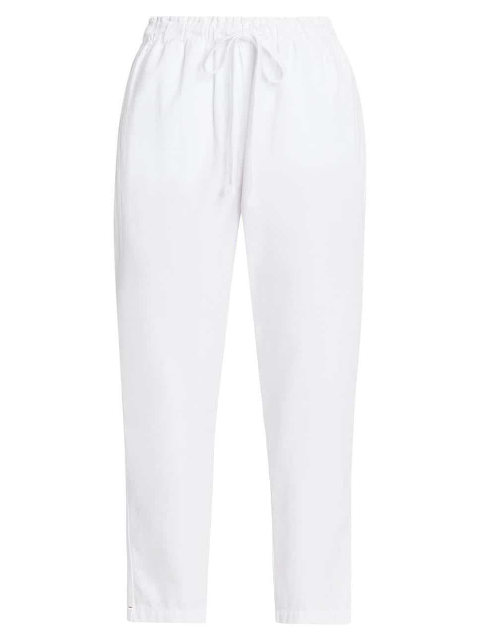 Womens Rex Cotton Drawstring Crop Pants Product Image