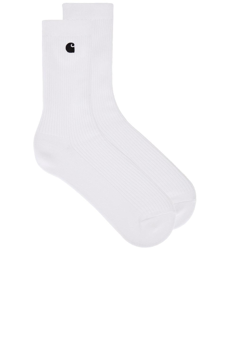 CARHARTT Madison Pack Socks In White & Black Product Image