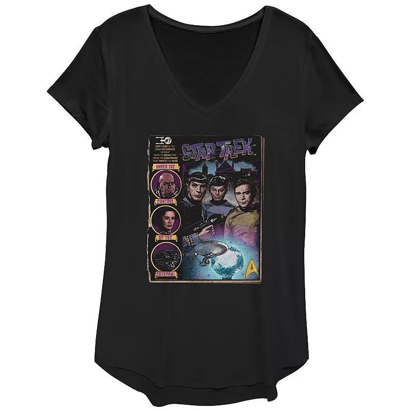 Womens Star Trek Comic Book Poster Graphic Tee Product Image