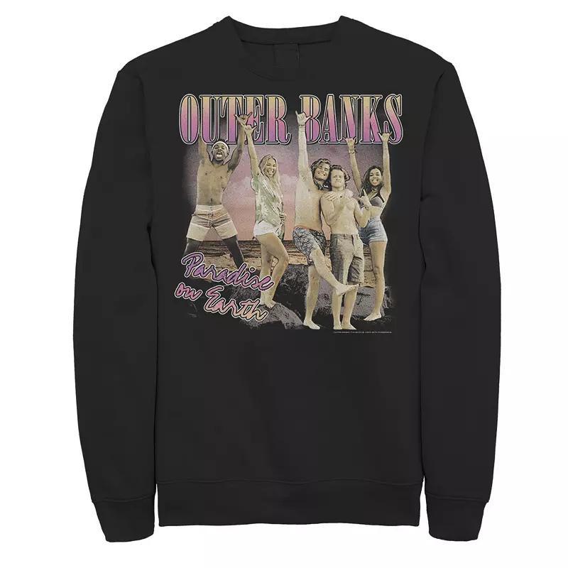 Mens Outer Banks Retro Style Beach Scene Sweatshirt Product Image