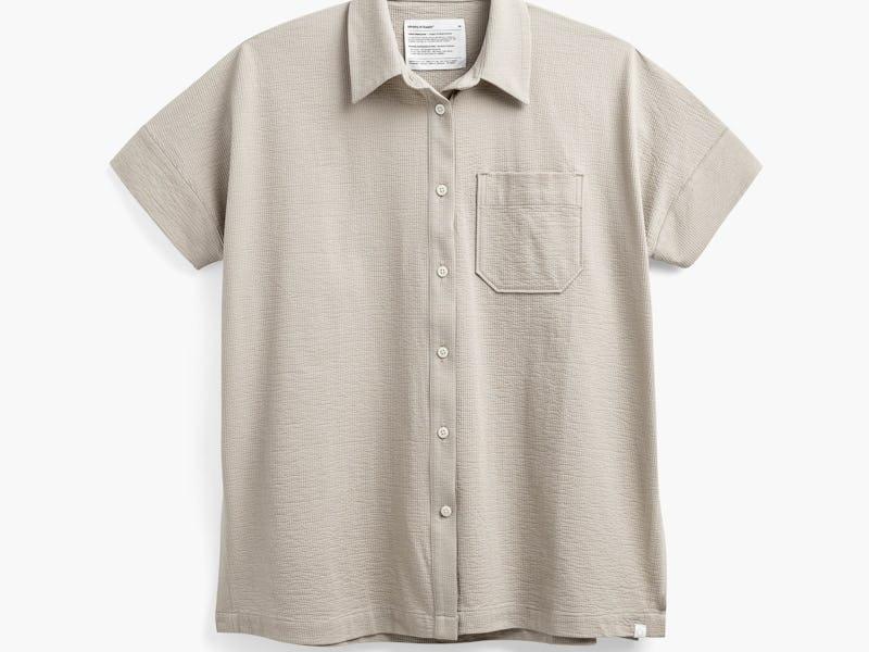 Sand Women's Hybrid Seersucker Short Sleeve Shirt Product Image