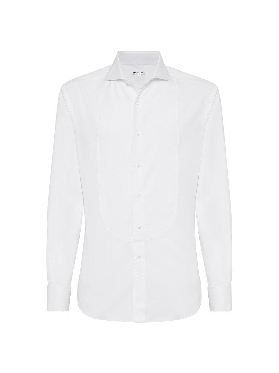 Mens Sea Island Cotton Twill Slim Fit Tuxedo Shirt Product Image