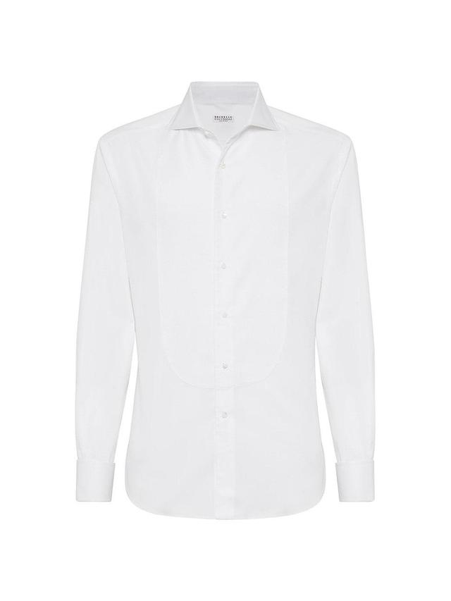 Mens Sea Island Cotton Twill Slim Fit Tuxedo Shirt Product Image