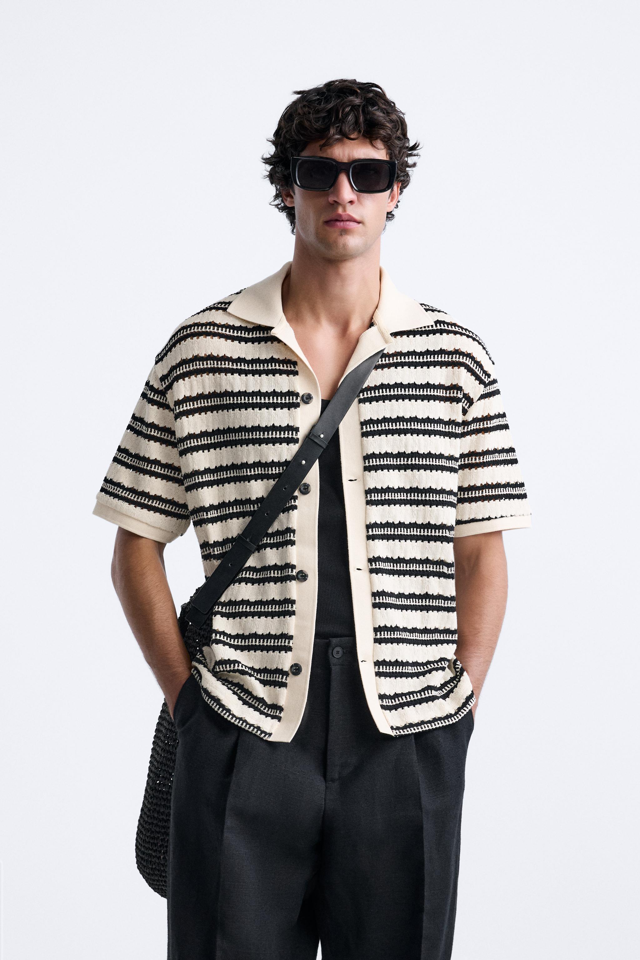 STRUCTURED STRIPED CARDIGAN Product Image