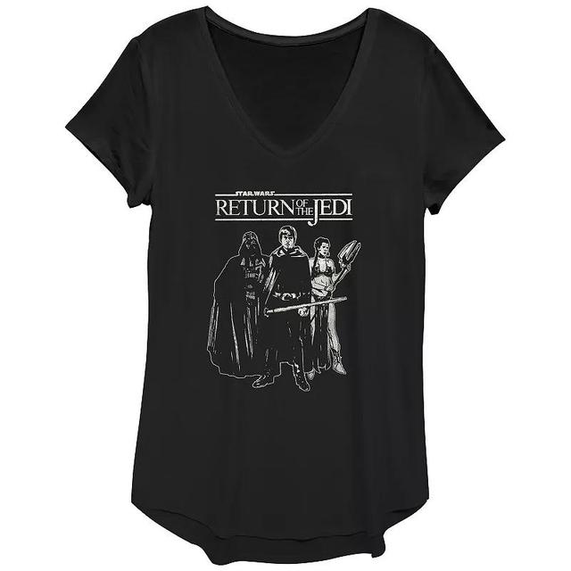 Womens Star Wars The Return Group Poster Graphic Tee, Girls Product Image