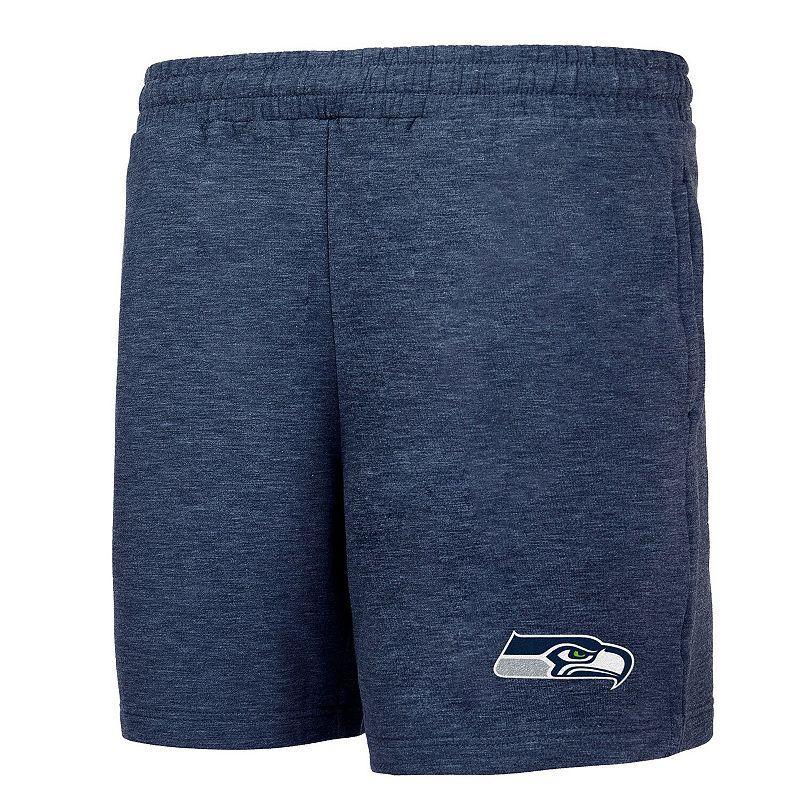 Mens Concepts Sport College Seattle Seahawks Powerplay Fleece Shorts Blue Product Image