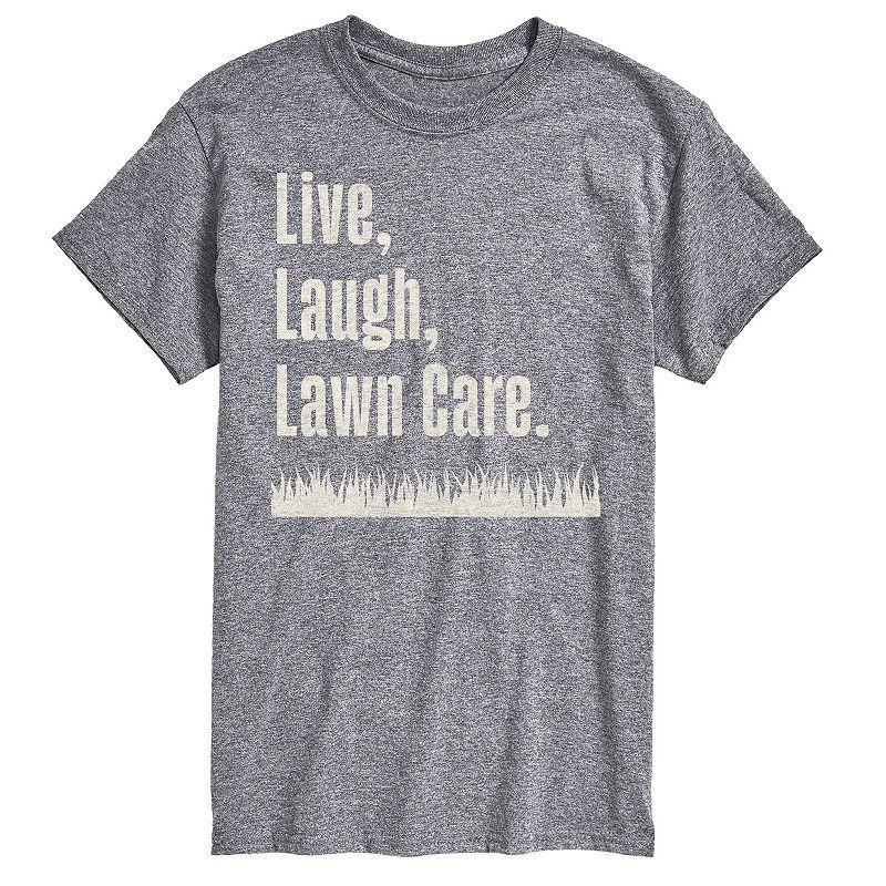 Big & Tall Live Laugh Lawn Care Graphic Tee, Mens Product Image