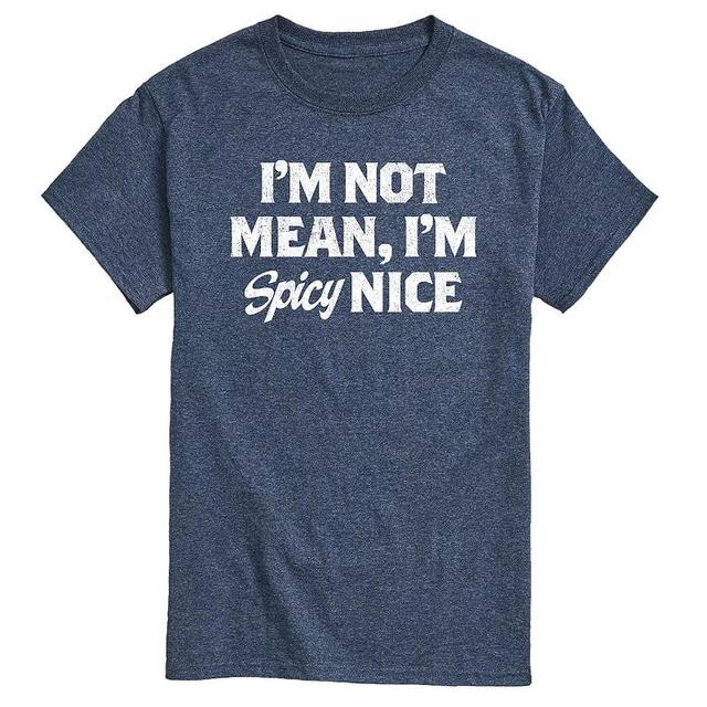 Mens Spicy Nice Graphic Tee Blue Product Image