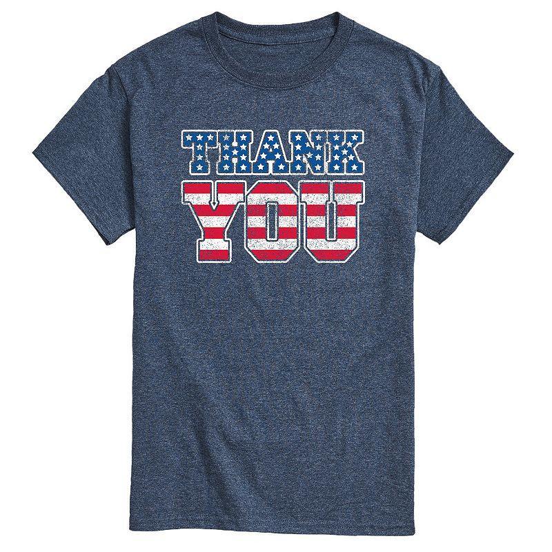 Mens Thank You American Flag Fill Tee Product Image