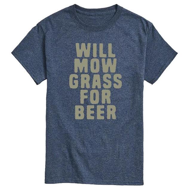 Mens Will Mow Grass For Beer Tee Product Image