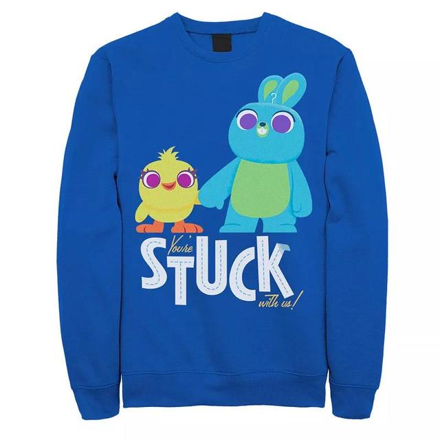 Mens Disney / Pixar Toy Story 4 Ducky & Bunny Stuck With Us Sweatshirt Product Image