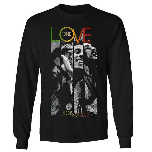 Mens Bob Marley One Love Stripes Long Sleeve Tee Product Image