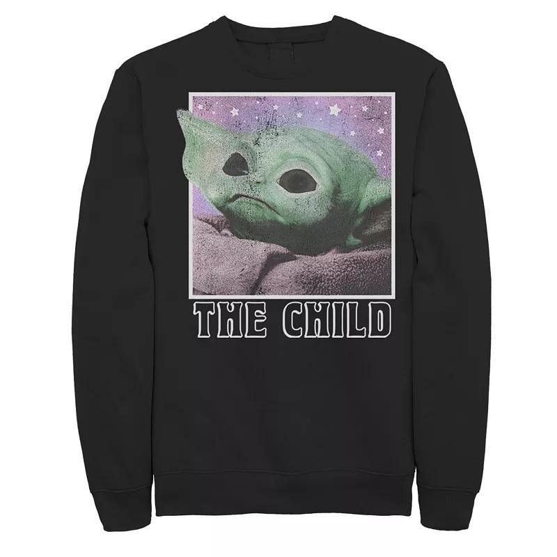 Mens Star Wars The Mandalorian The Child Galaxy Star Gaze Sweatshirt Product Image