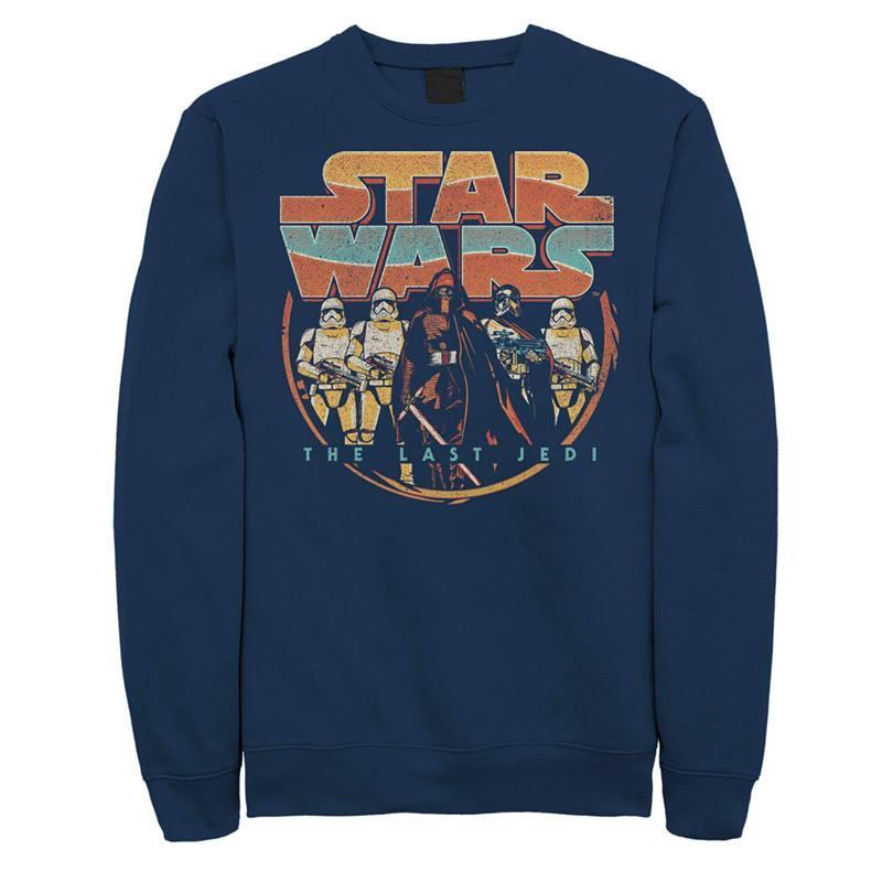 Mens Star Wars Retro Sweatshirt Blue Product Image