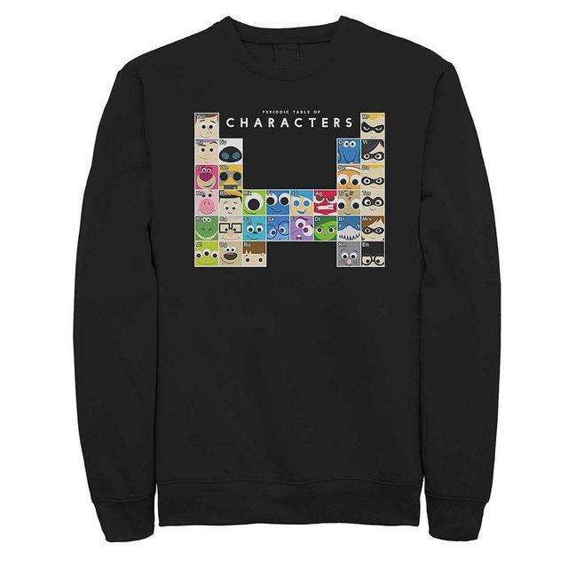 Mens Disney Pixar Periodic Table Of Characters Fleece Sweater Product Image