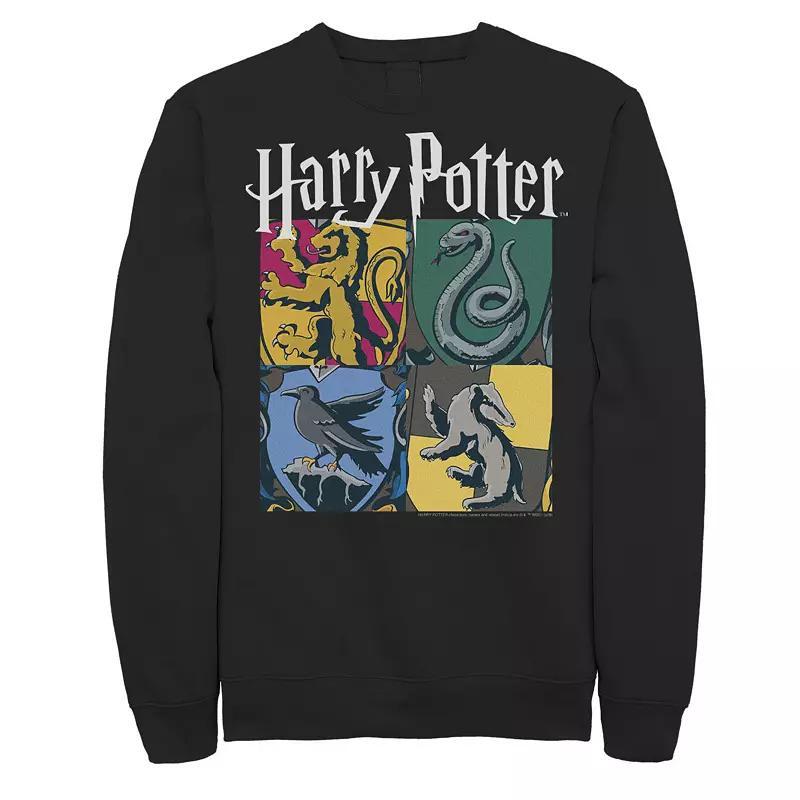 Mens Harry Potter Hogwarts Houses Vintage Collage Sweatshirt Product Image