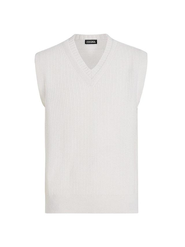 Mens Cashmere and Cotton Vest Product Image