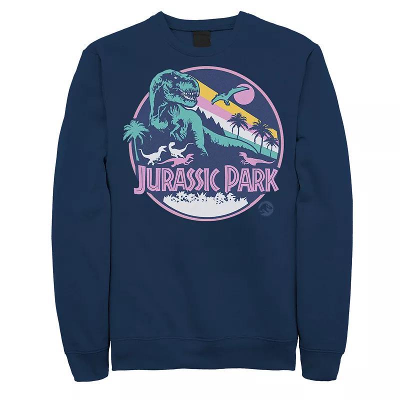 Mens Jurassic Park Retro Rex Scene Sweatshirt Athletic Grey Product Image