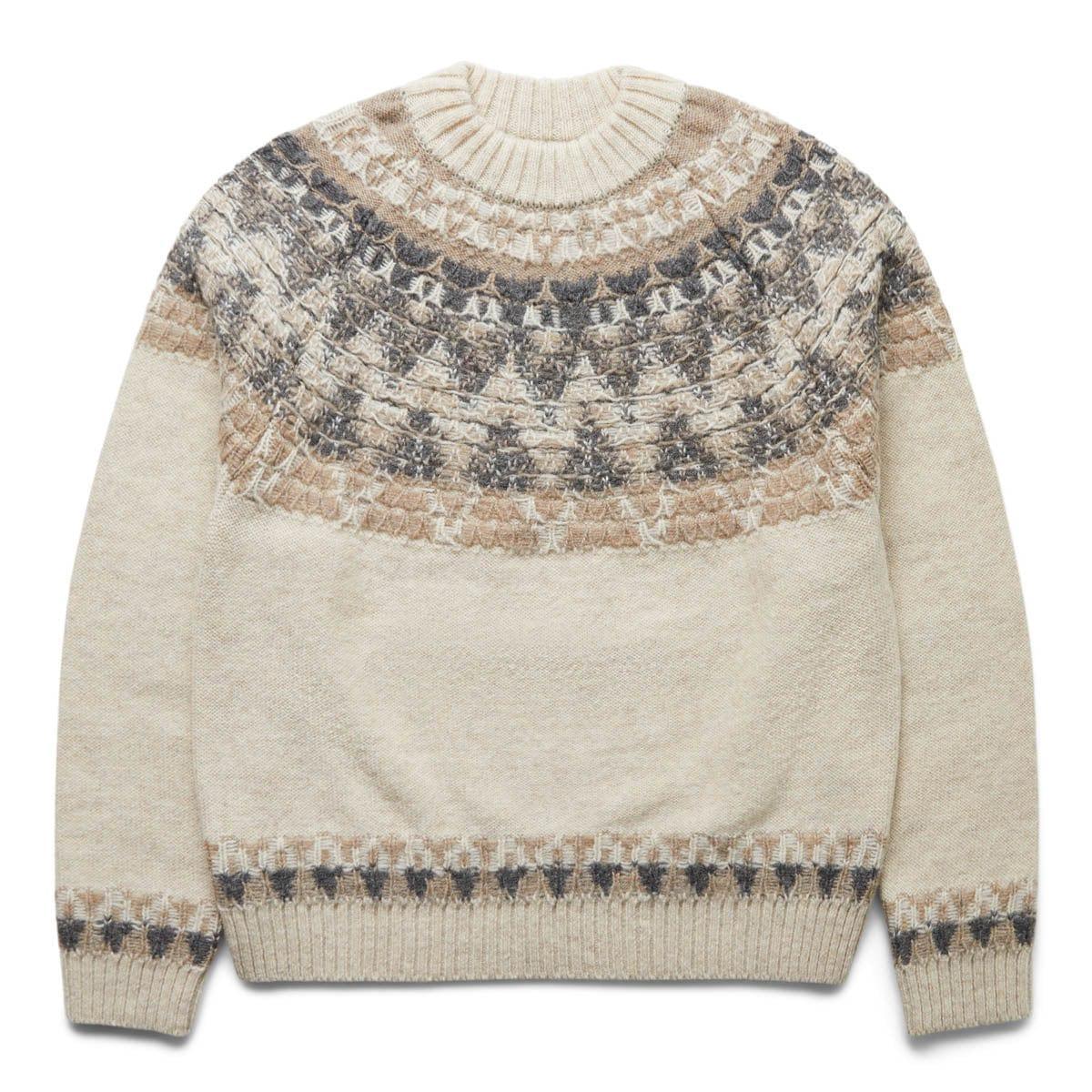 5G WOOL NORDIC SMILIE PATCH RAGLAN SWEATER Male Product Image