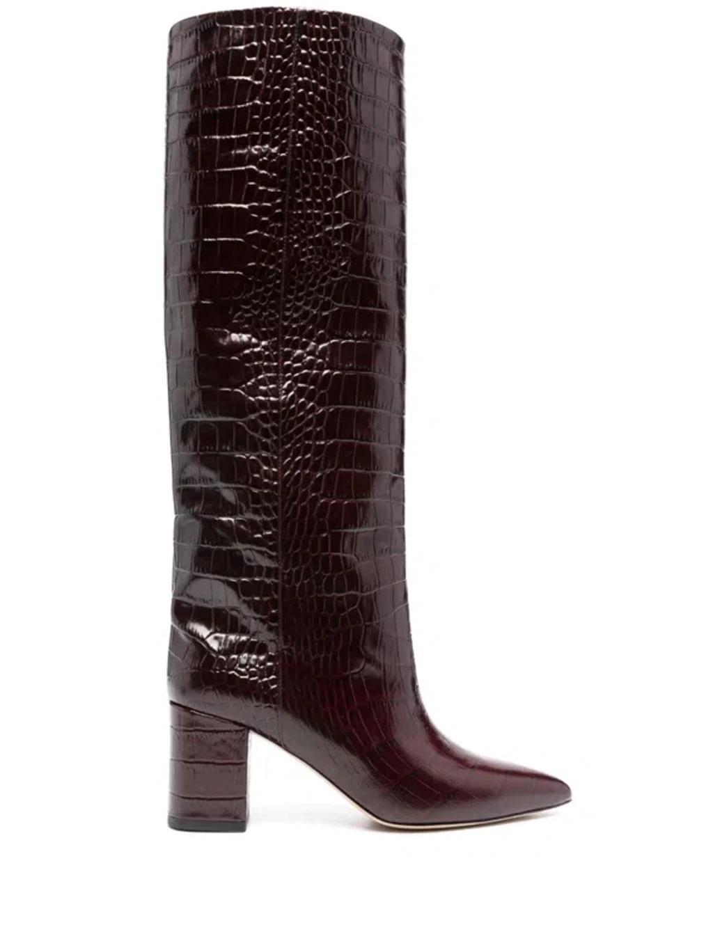 65mm Anja Boots In Bordeaux product image