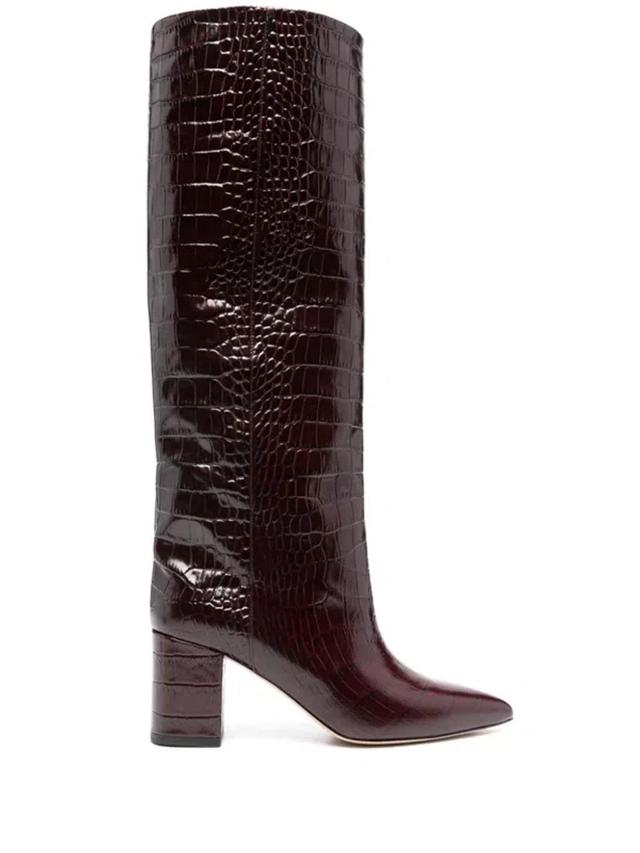 65mm Anja Boots In Bordeaux Product Image