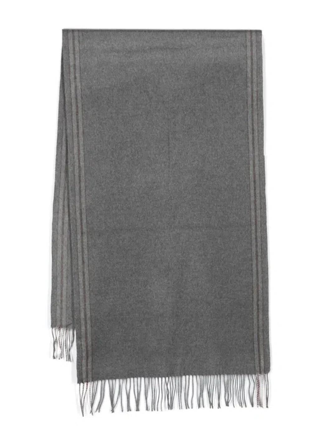 BRUNELLO CUCINELLI Colored Scarf Accessories In Grey Product Image