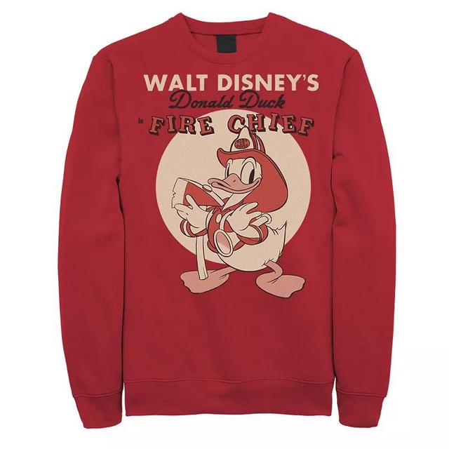 Disneys Donald Duck Mens Fire Chief Sweatshirt Product Image