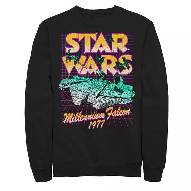 Disneys Star Wars Mens Millennium Falcon Retro Portrait Fleece Product Image