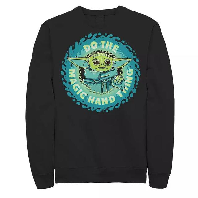 Mens Star Wars: The Mandalorian The Child Do The Magic Hand Thing Sweatshirt Product Image