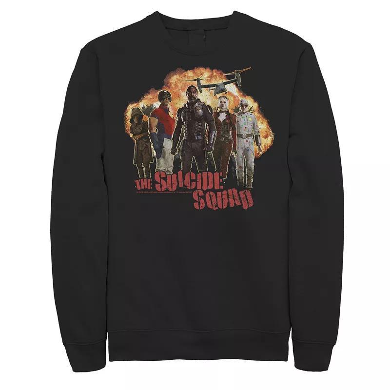 Mens The Suicide Squad Group Explosion Portrait Sweatshirt Product Image